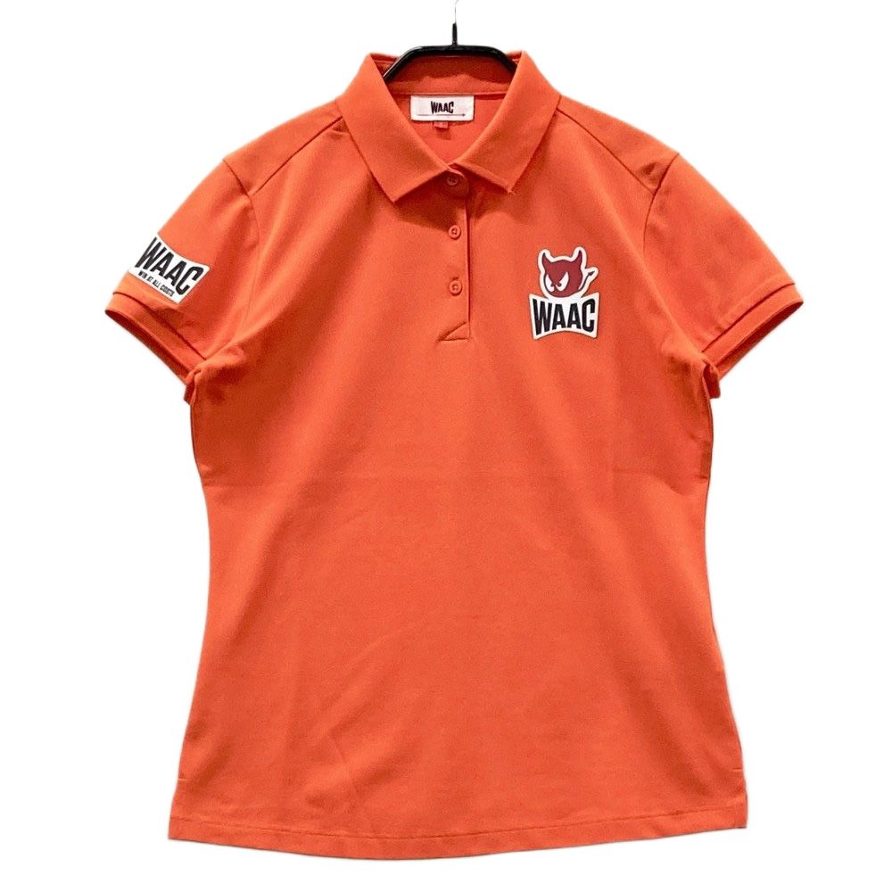 【即日発送】WAACワック半袖ポロシャツ半袖シャツ サイズ：2 WAAC ワック 半袖 ポロシャツ オレンジ系 [240101475683