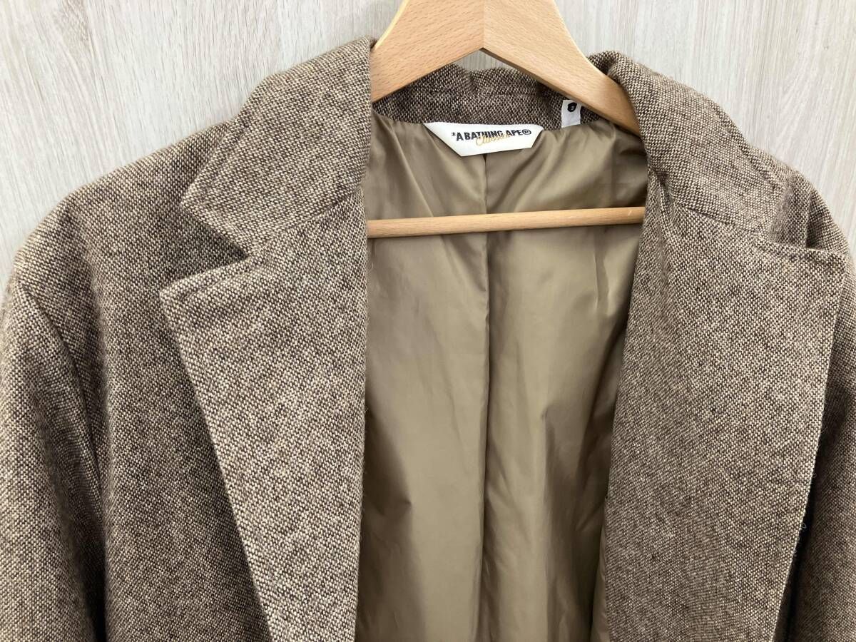 A BATHING APE ダウンジャケット Mサイズ ブラウン系 ア ベイシング 