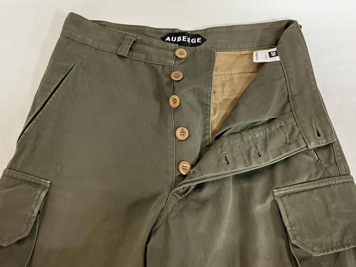 AUBERGE SUVIN47 サイズ38 カーキ 日本製 M47 オーベルジュ カーゴ