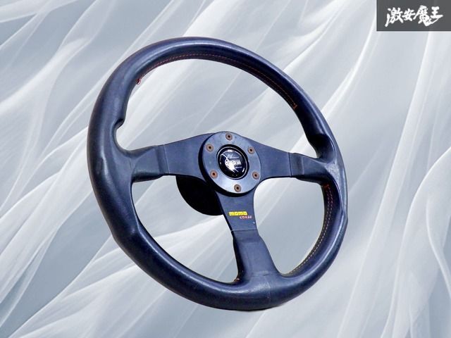 希少！】MOMO CORSE モモ コルセ 汎用 レザー ステアリング ホイール