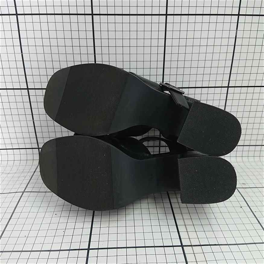 ◇ ⊂ ABCセレクト ABC SELECT W2027 厚底ストラップサンダル ブラック