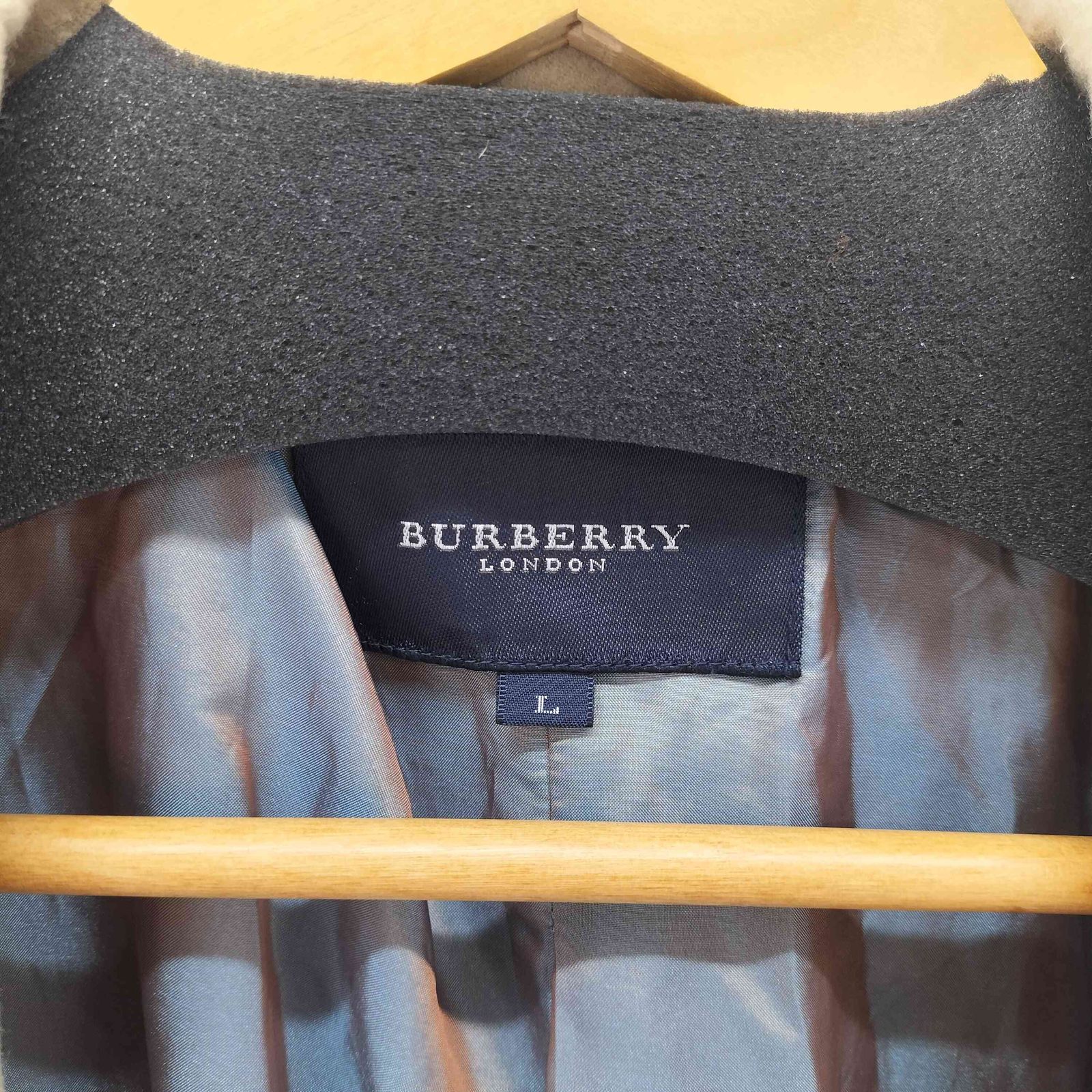バーバリーロンドン BURBERRY LONDON ウールカシミヤガウンコート
