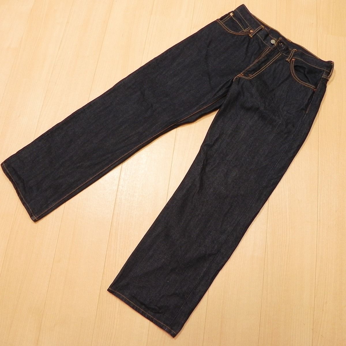 437☆ 濃紺 ☆ Levi's リーバイス 703 革パッチ リラックスフィット