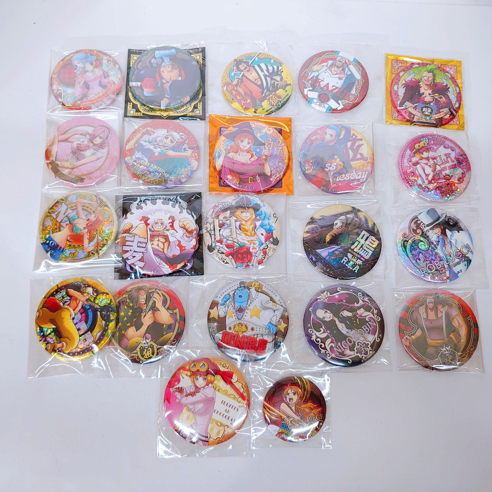 まとめ売り】ワンピース ONEPIECE 缶バッジ 20点セット レイジュ ビビ
