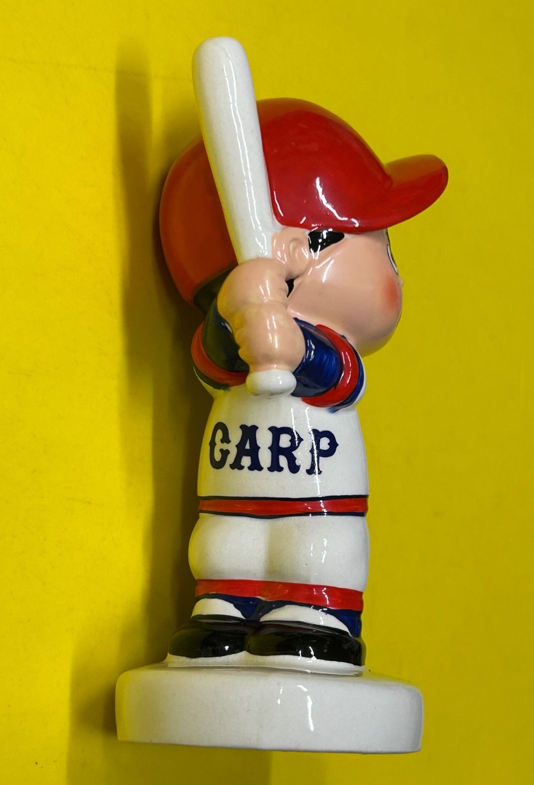 広島カープ カープ坊や陶器人形 美品レアCARP カープ坊や 貯金箱 陶器製