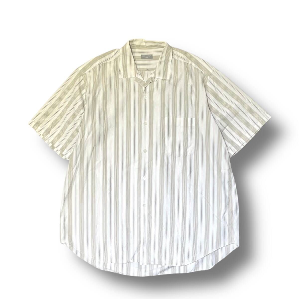 90s COMME des GARCONS HOMME archive stripe open color shirt