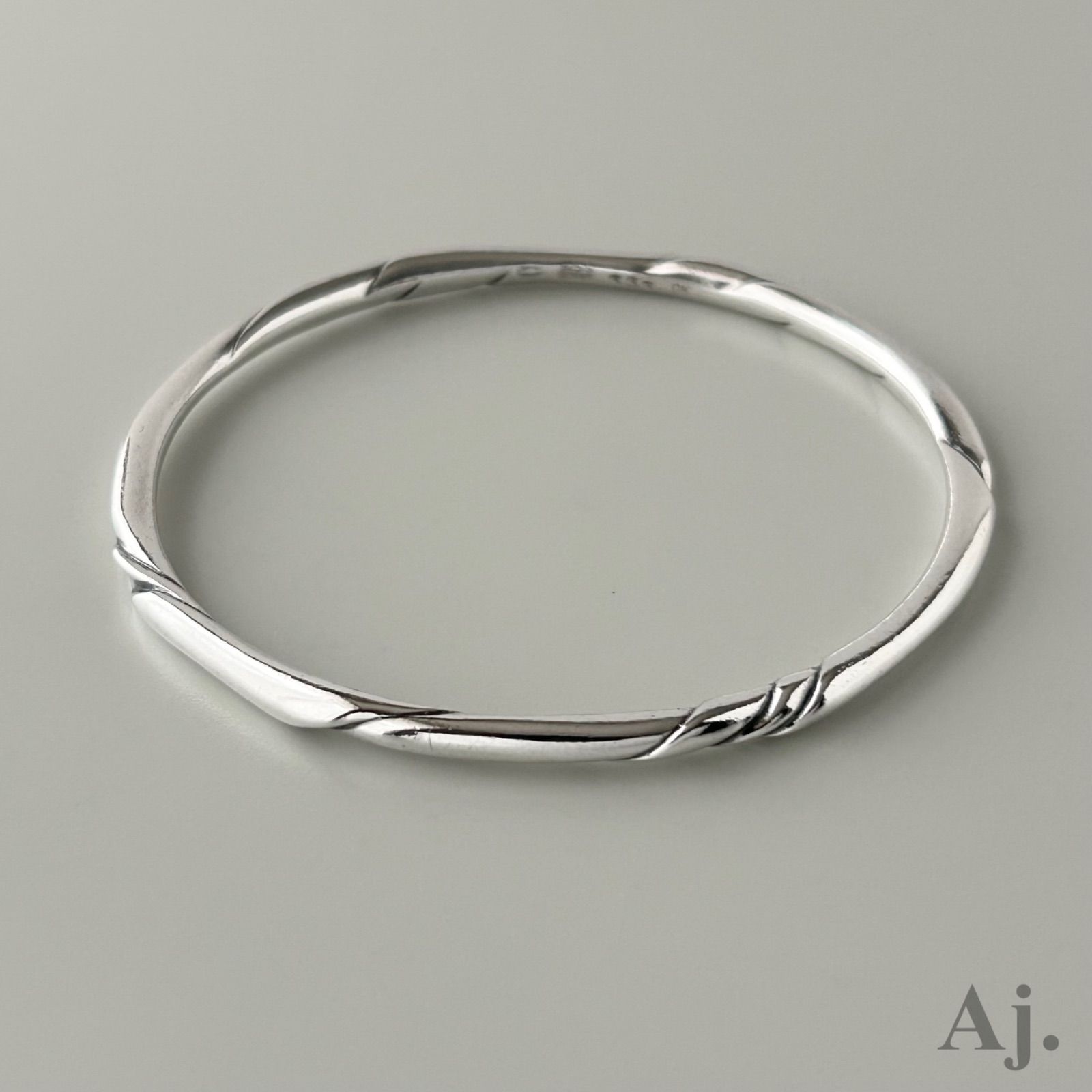 使用感大】 ジョージジェンセン バングル 333 Silver 925 OK Ole