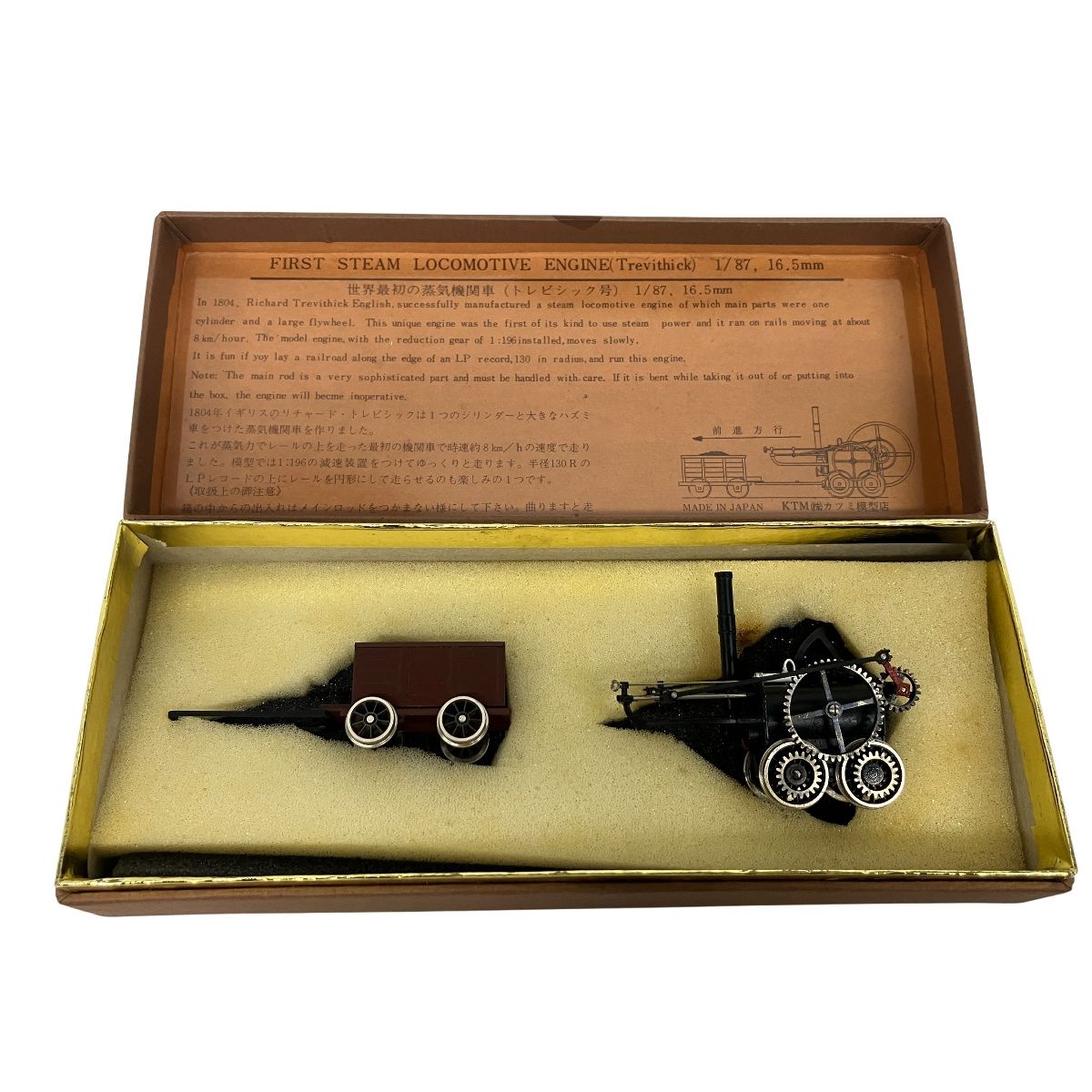 KTM 世界最初の蒸気機関車 トレビシック号 1 87 16 5 mm HOゲージ