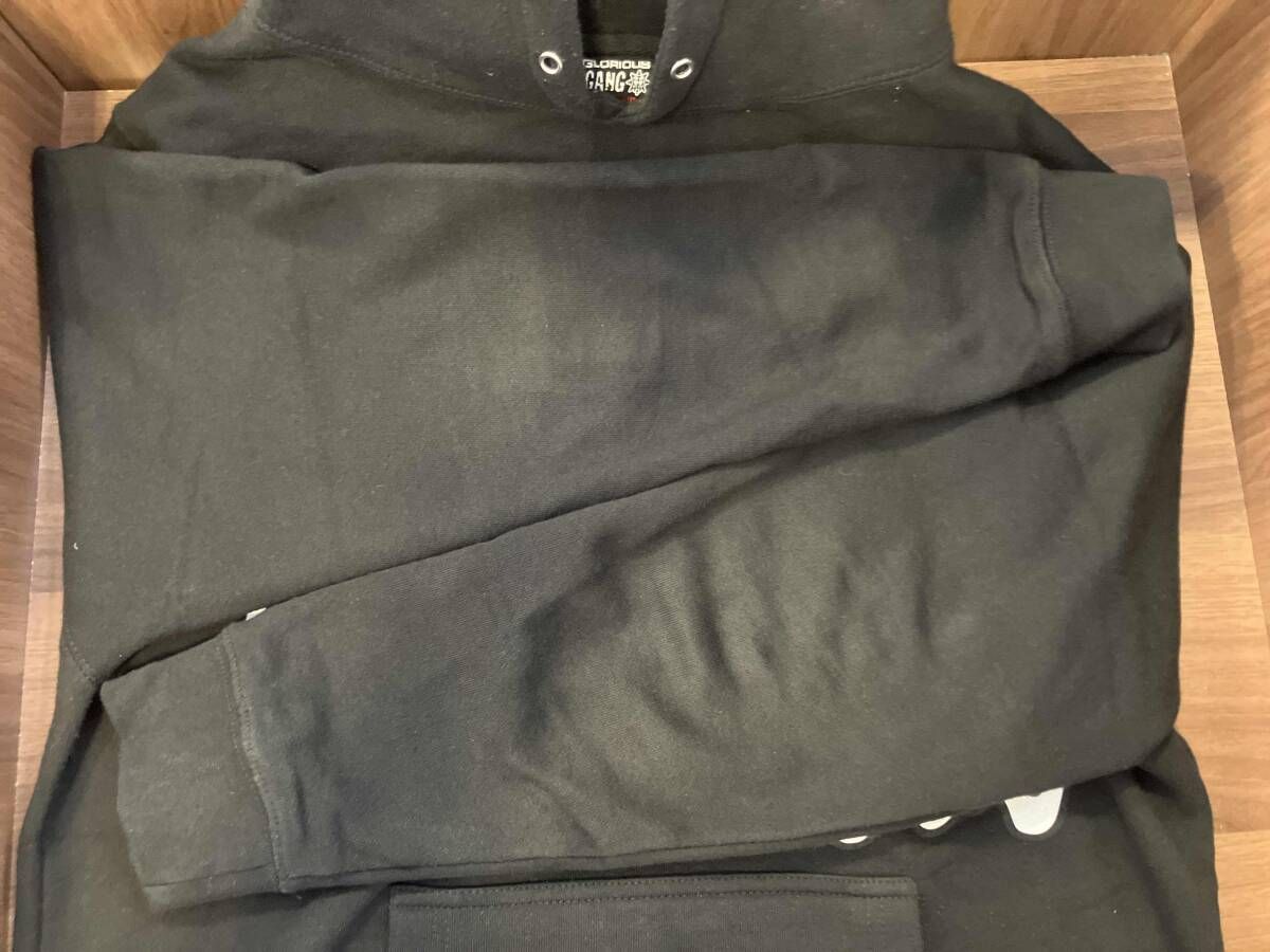 GLO GANG グローギャング パーカー フーディー ブラック USA製 made in usa