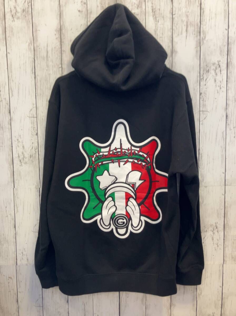 GLO GANG グローギャング パーカー フーディー ブラック USA製 made in usa