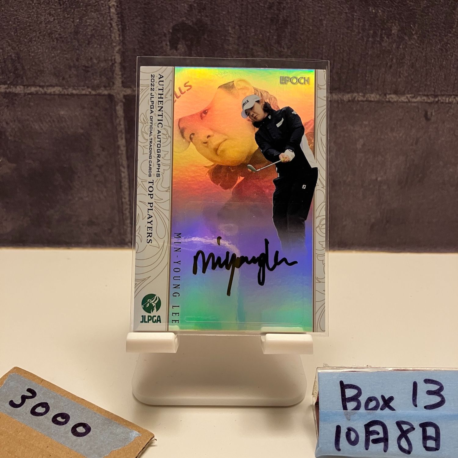 2022 Epoch Min-Young Lee 29/30 直筆サインカード JLPGA 女子プロ