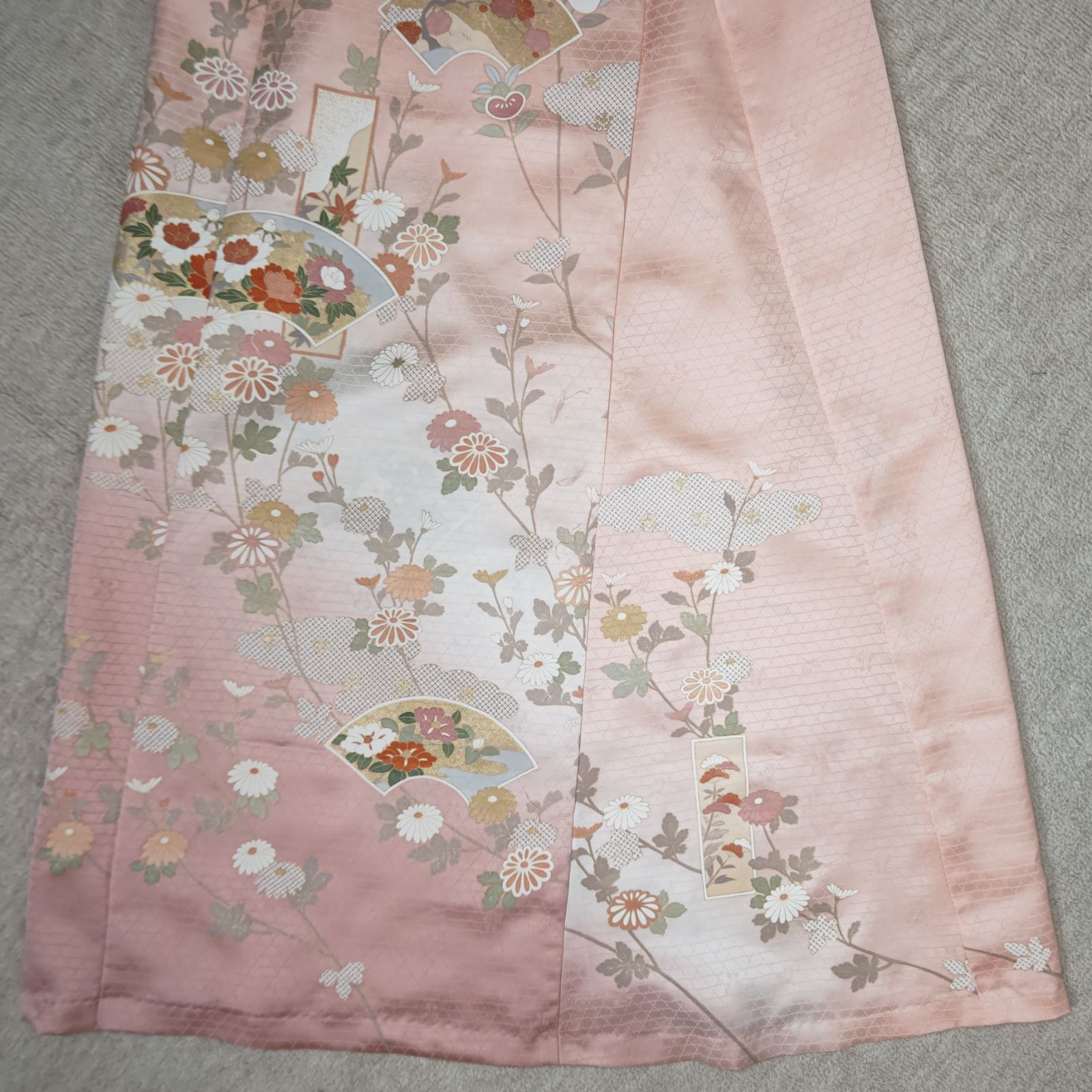 zunezune 訪問着ドレス トールサイズ キャップ袖 ストール付 着物