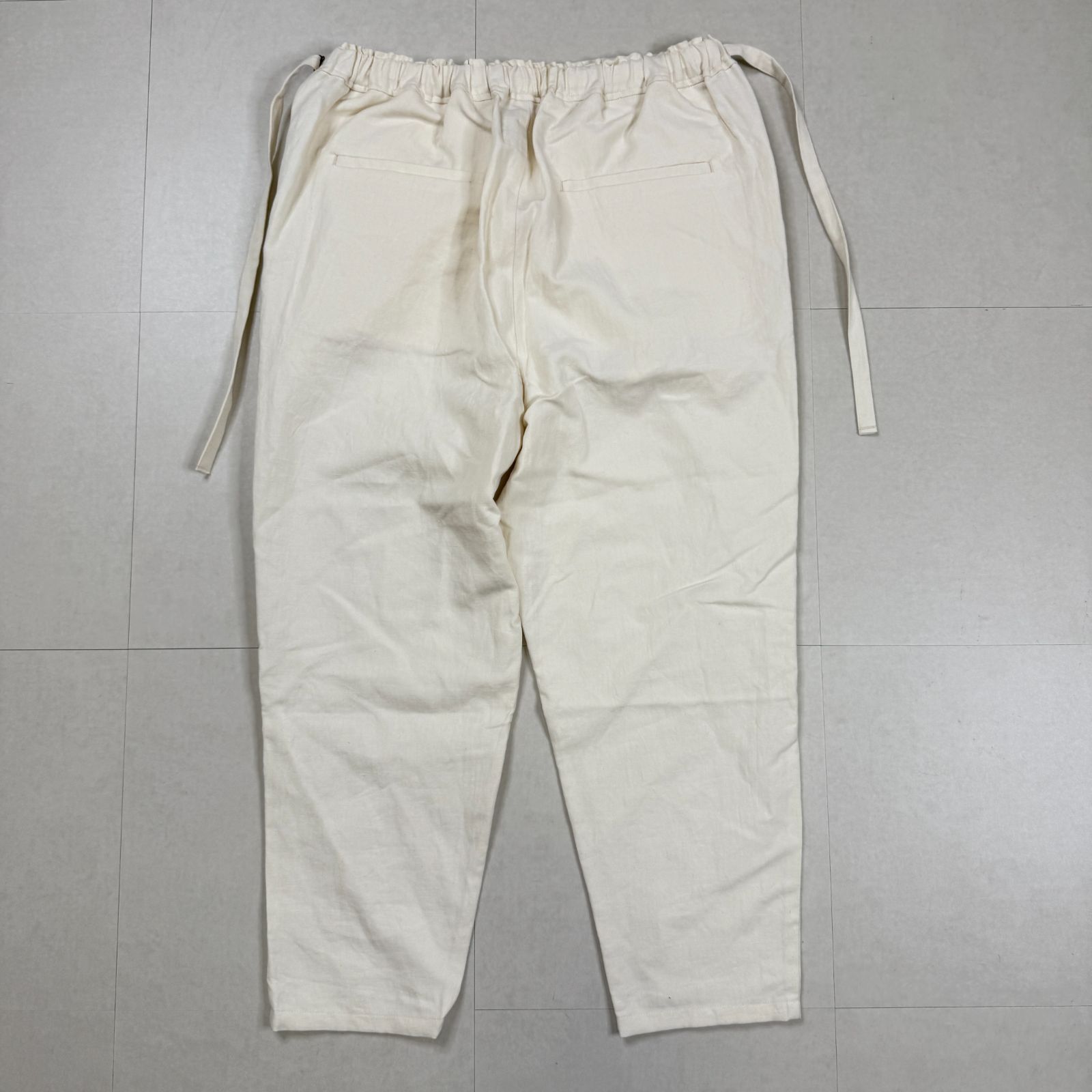 gasa】 ガサ コットン リネン テーパードパンツ サルエルパンツ