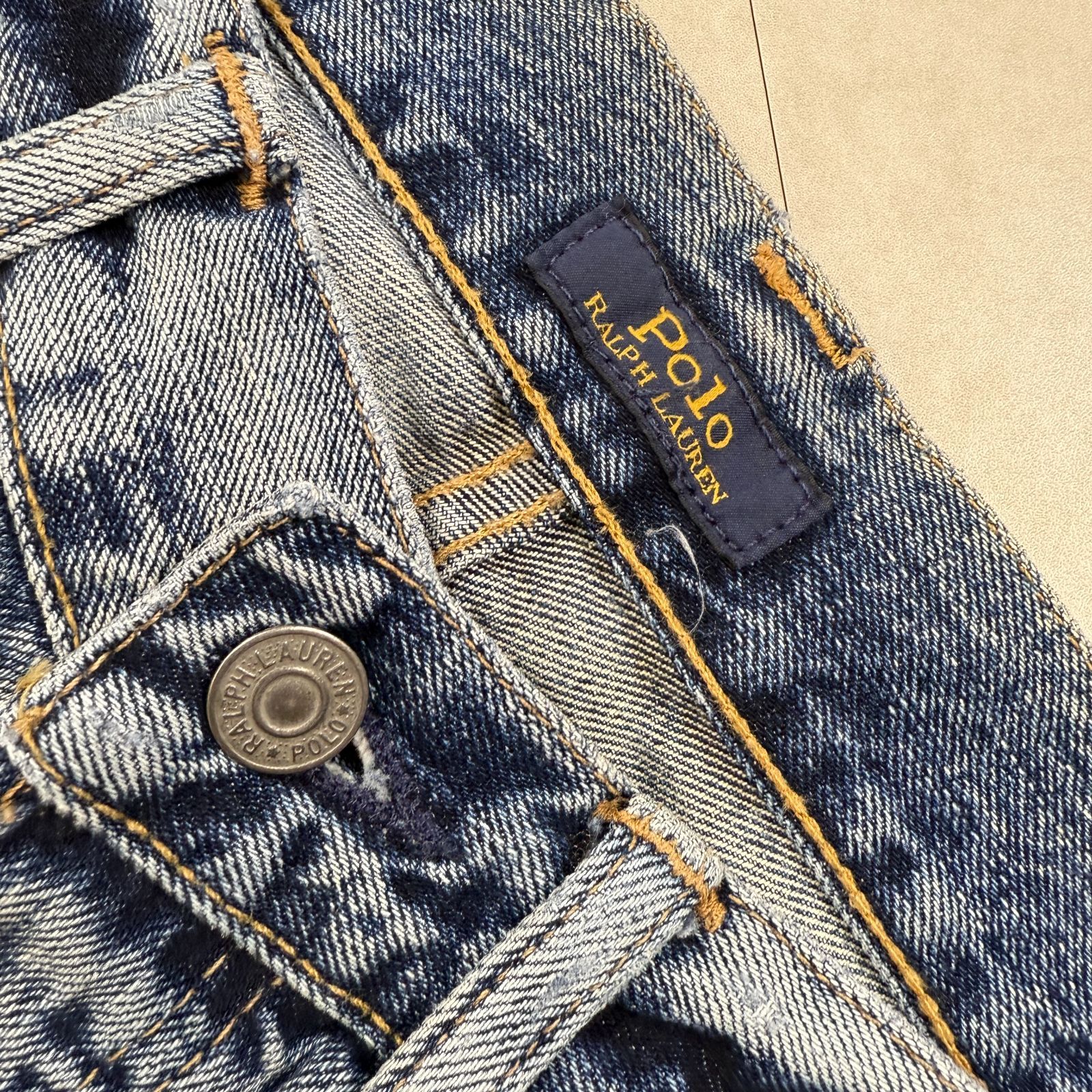 Polo Ralph Laurenポロラルフローレン パッチワークデニム 刺子