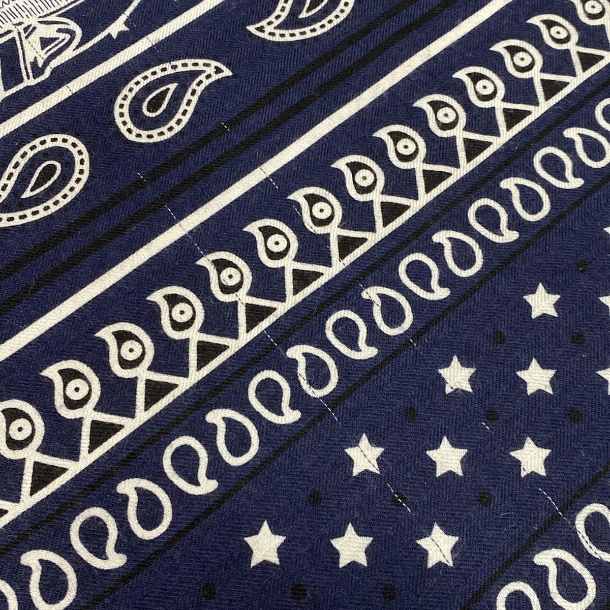 HERMES(エルメス) ストール(ショール) カレ140 ネイビー×白×黒 スター