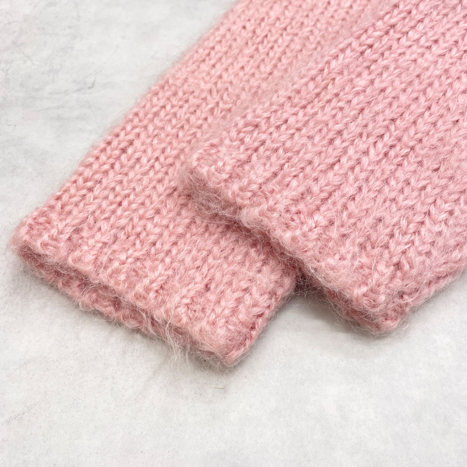 PINK HOUSE ピンクハウス モヘヤ ウール ニットカーディガン チェック