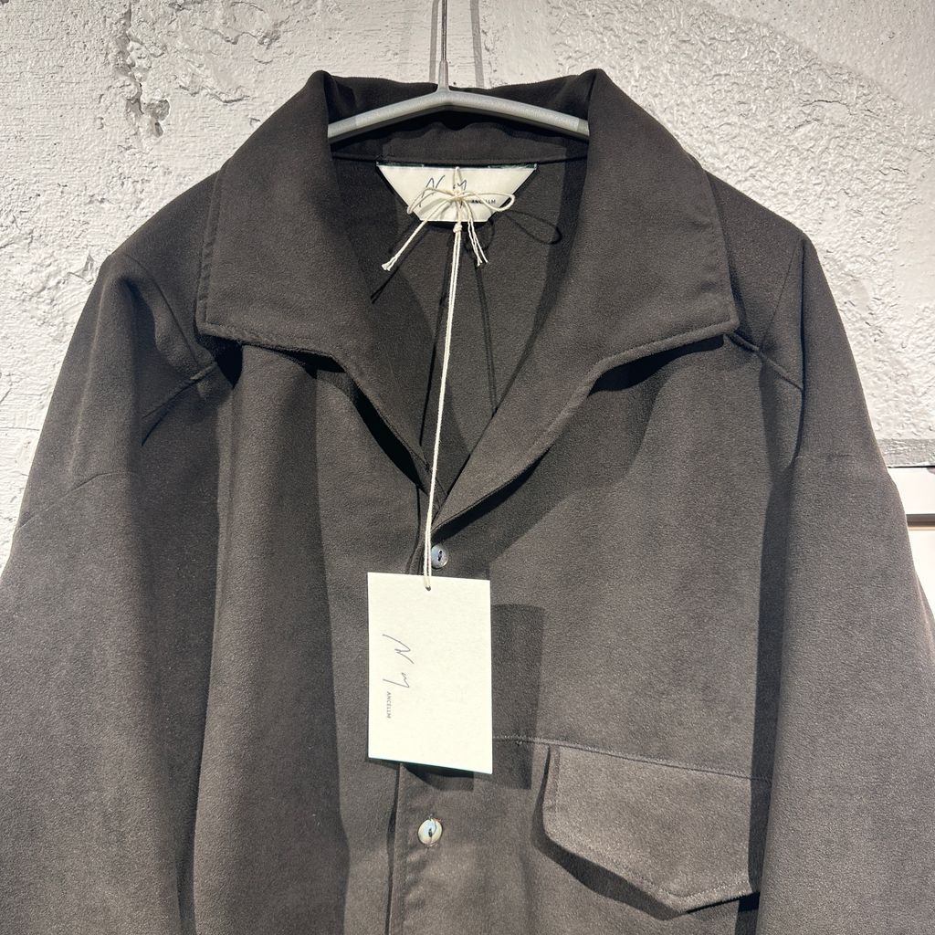 ANCELLM アンセルム 24AW VEGAN SUEDE SHIRT JACKET スウェードシャツ