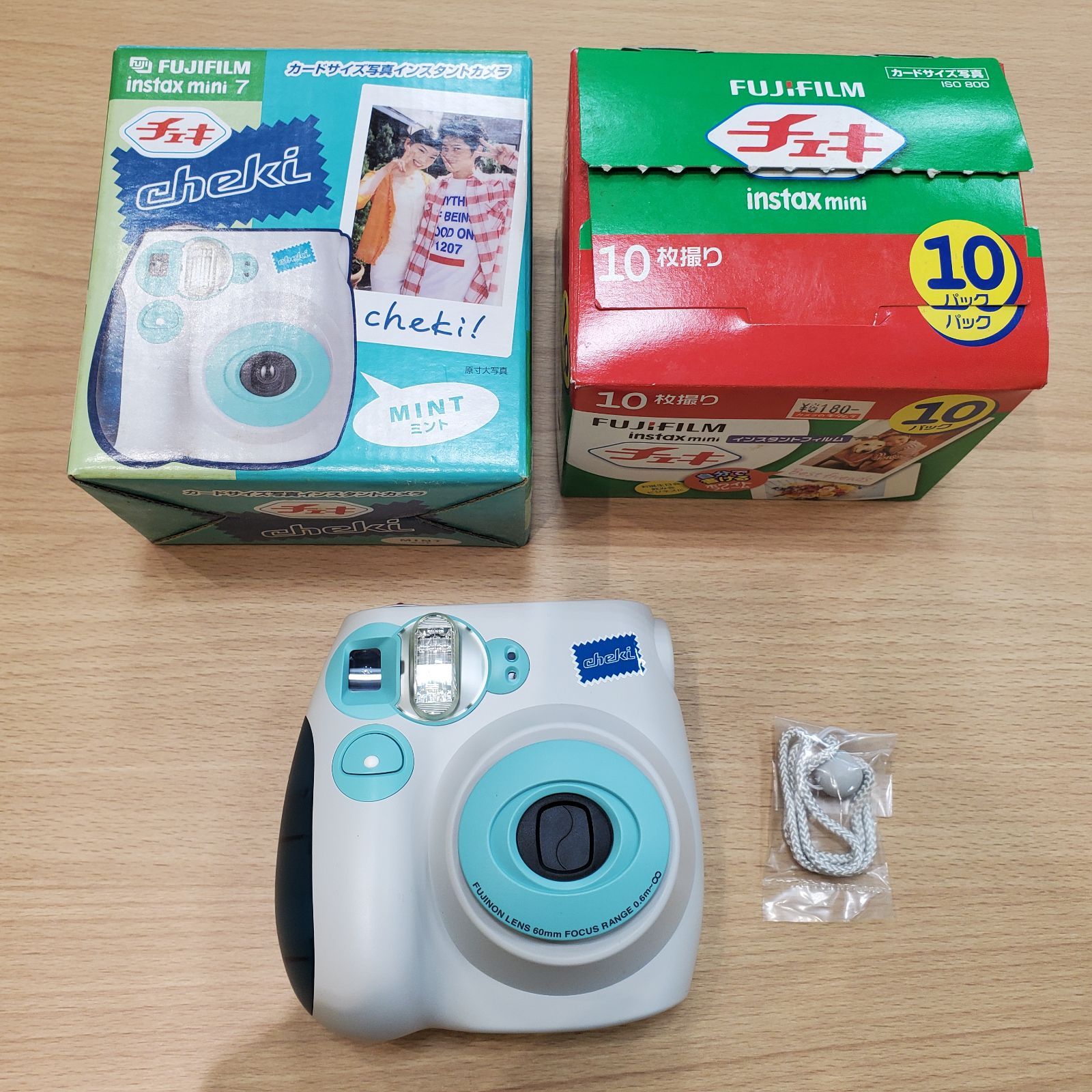 EL6】チェキ FUJIFILM instax mini 7 ミント フィルム 開封済み セット
