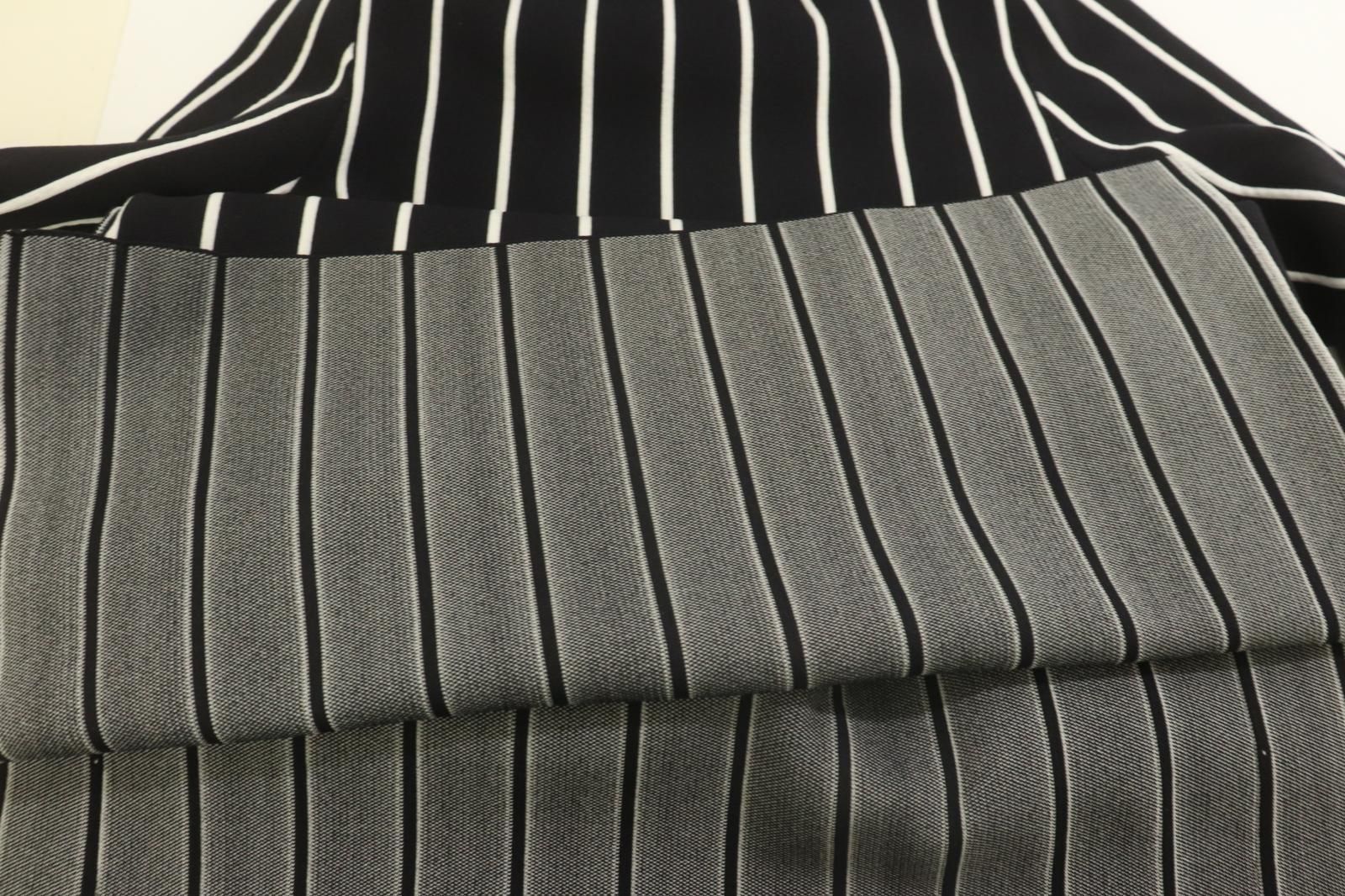 美品✨パーリーゲイツ ハイネック ニットワンピース ストライプ ベルト