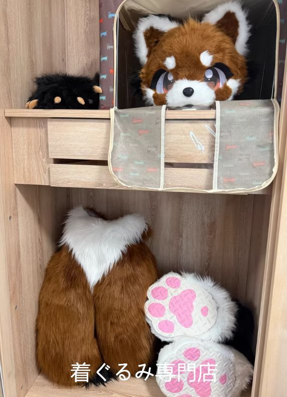 パンダ ファースーツ マスク 着ぐるみセット ケモノ 全頭ヘッド ぬいぐるみ コスプレ コスチューム