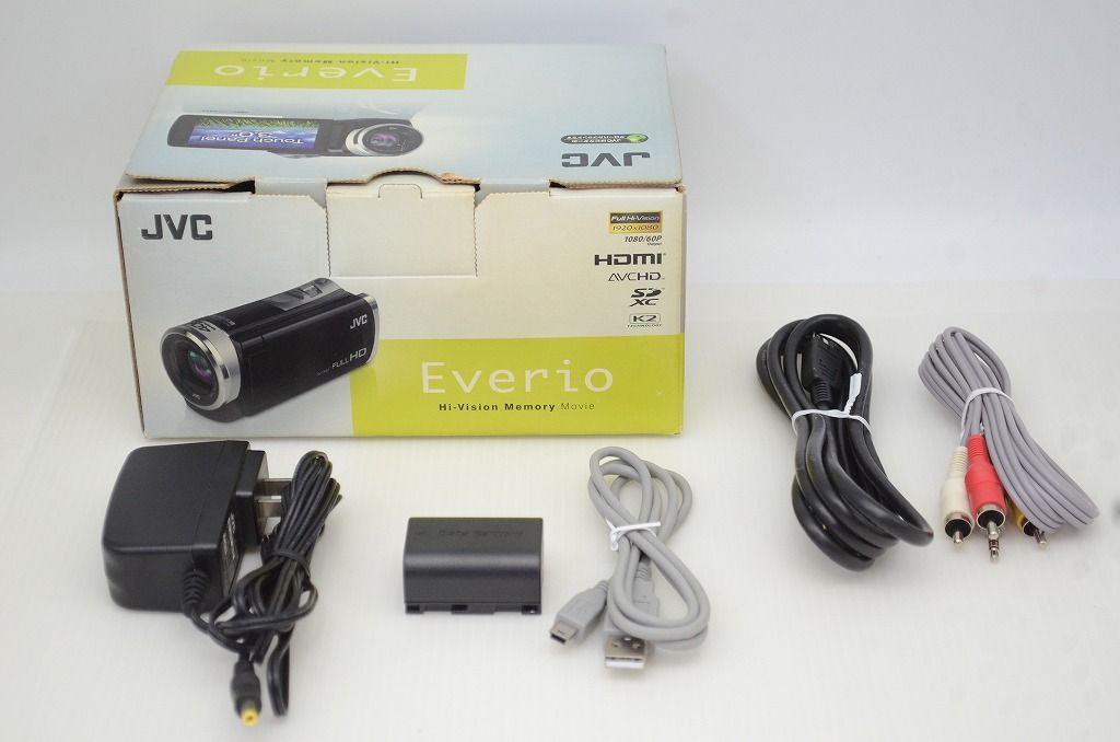 美品 JVC ケンウッド Everio GZ-HM33 デジタルビデオカメラ ホワイト