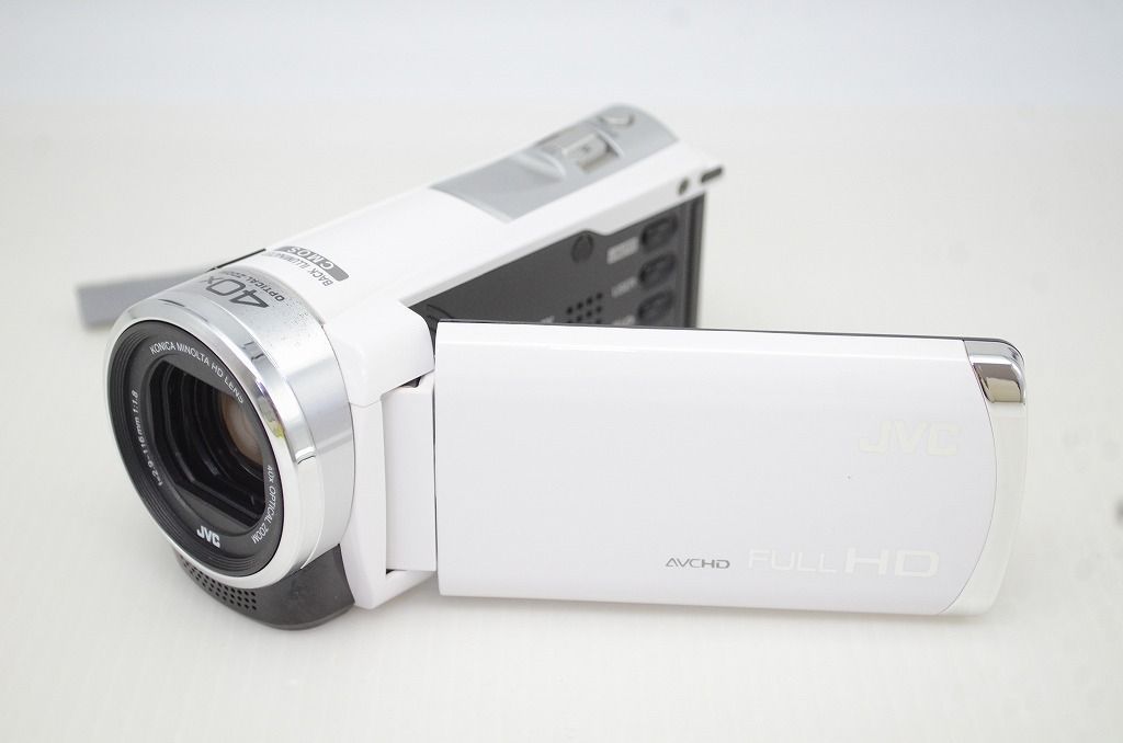 美品 JVC ケンウッド Everio GZ-HM33 デジタルビデオカメラ ホワイト
