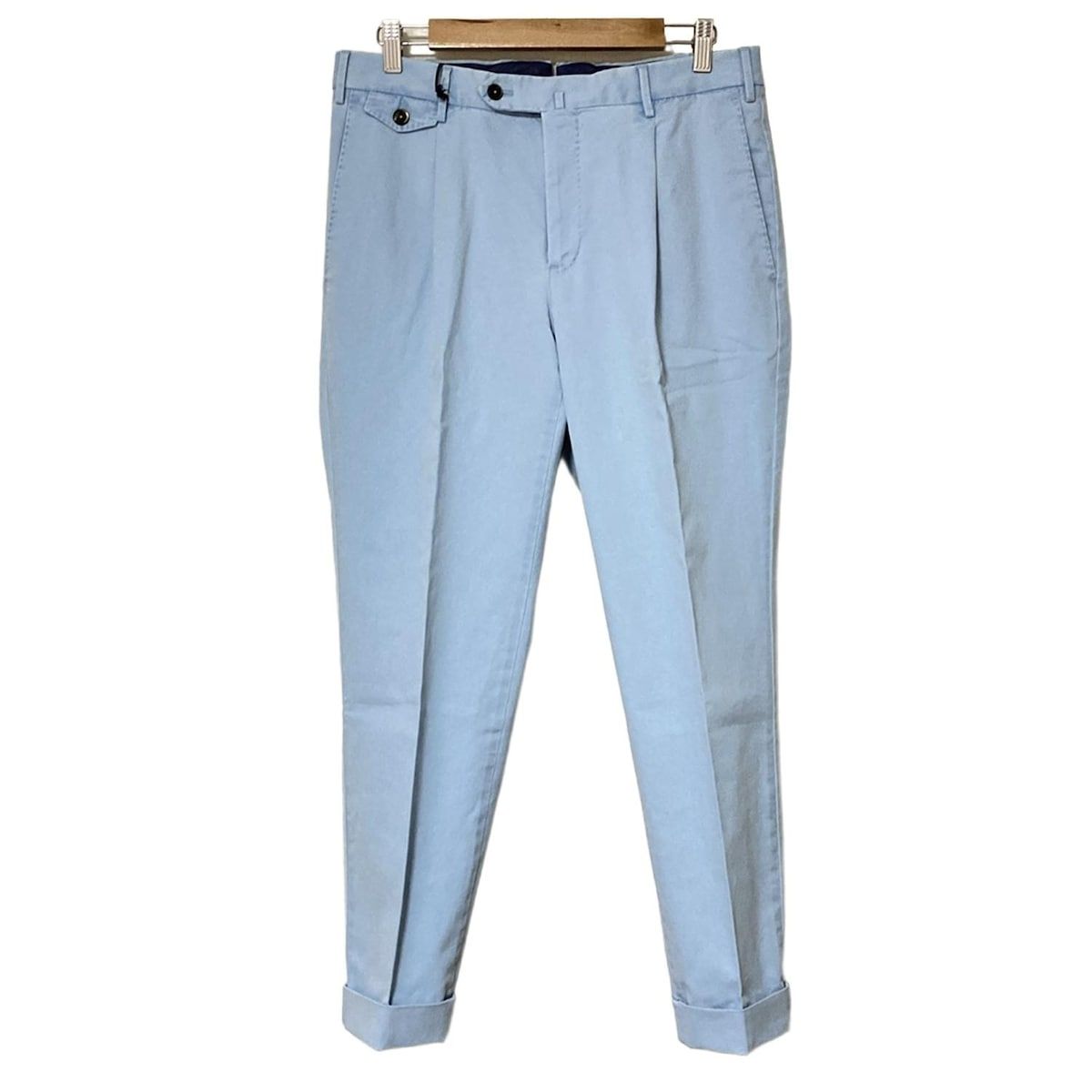ピーティートリノ パンツ サイズ48 XL メンズ ライトブルー フルレングス