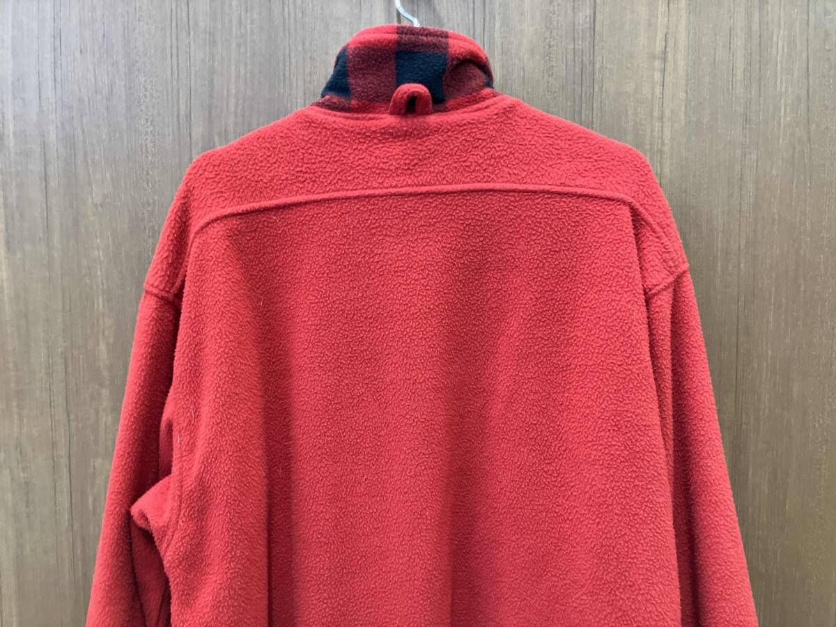 Marlboro フリース 赤 チェック Mサイズ