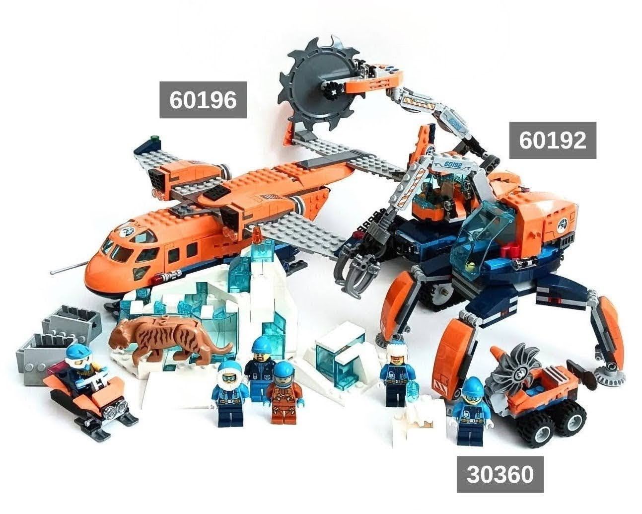 レゴ 正規品 中古 北極輸送ヘリコプター(60196)・北極探査ロボット 