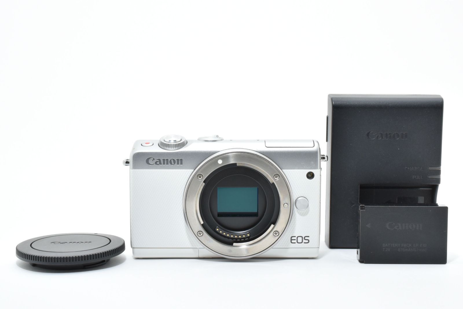 Canon EOS M 100 ホワイト バッテリーチャージャーセット