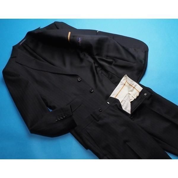 新品8.6万円 大手百貨店扱い 秋冬『Gledhill ジョンフォスター 英国製生地』ウール100% 綾織 スーツA4濃灰(C) 1001271