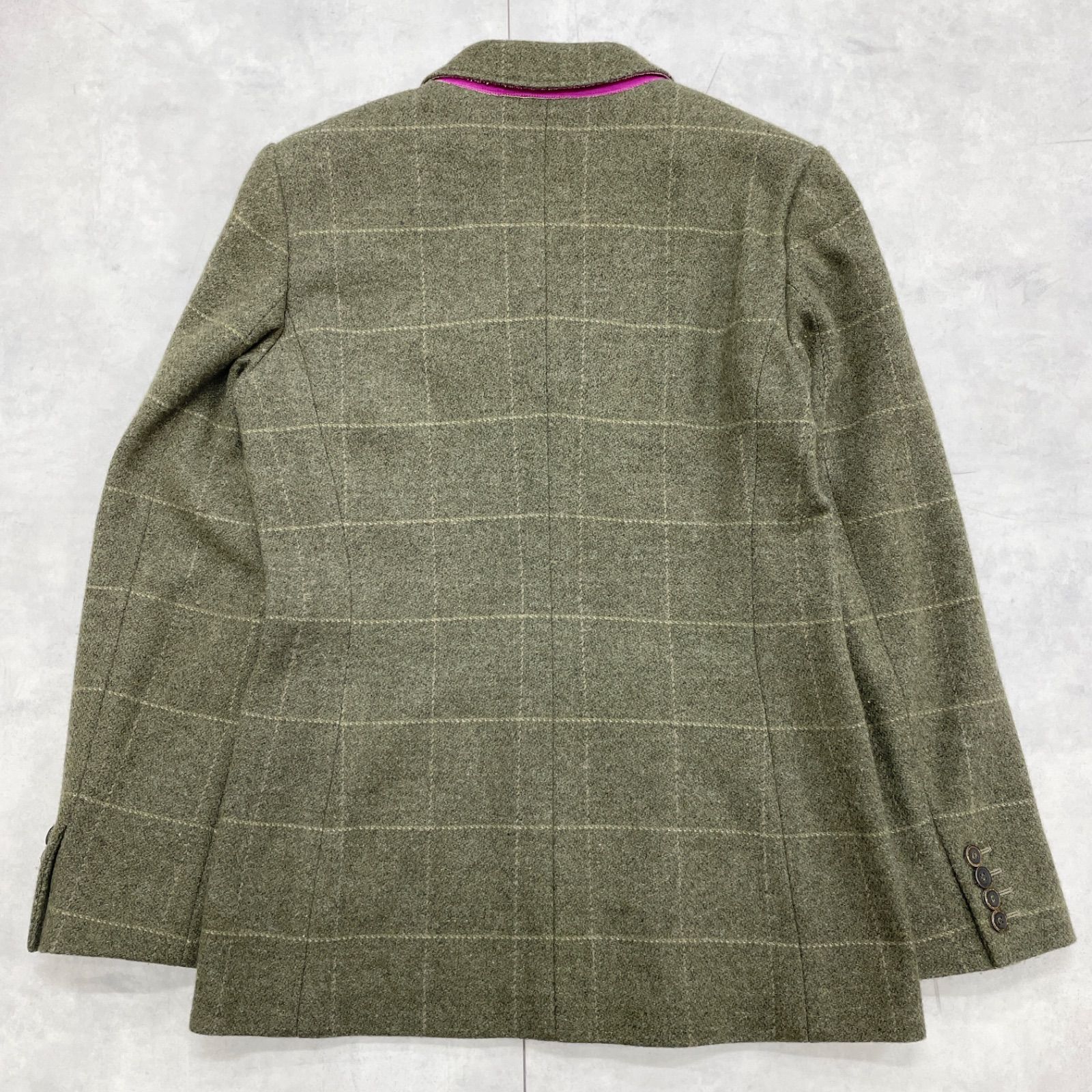 ETRO エトロ テーラードジャケット チェック ウィンドーペン 格子柄