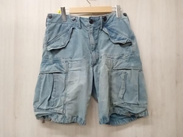 RRL RALPH LAUREN ハーフカーゴパンツ Ripstop Cargo Shorts ブルー サイズ28 ラルフローレン