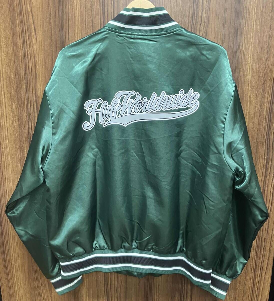 HUF / ハフ スタジアムジャンパー スタジャン ポリエステル グリーン