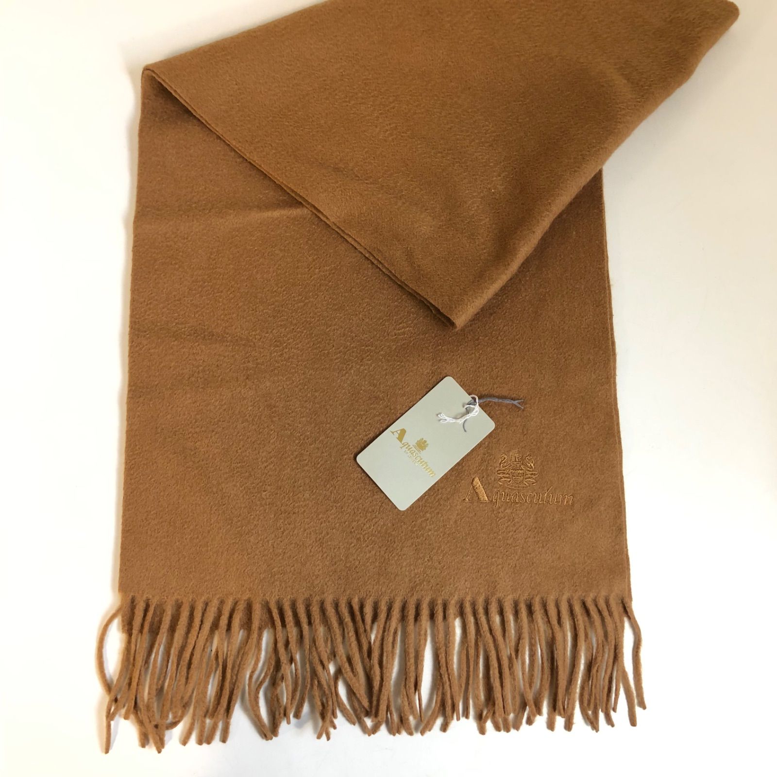 アクアスキュータム Aquascutum カシミヤ100% マフラー☆未使用☆ …e.s