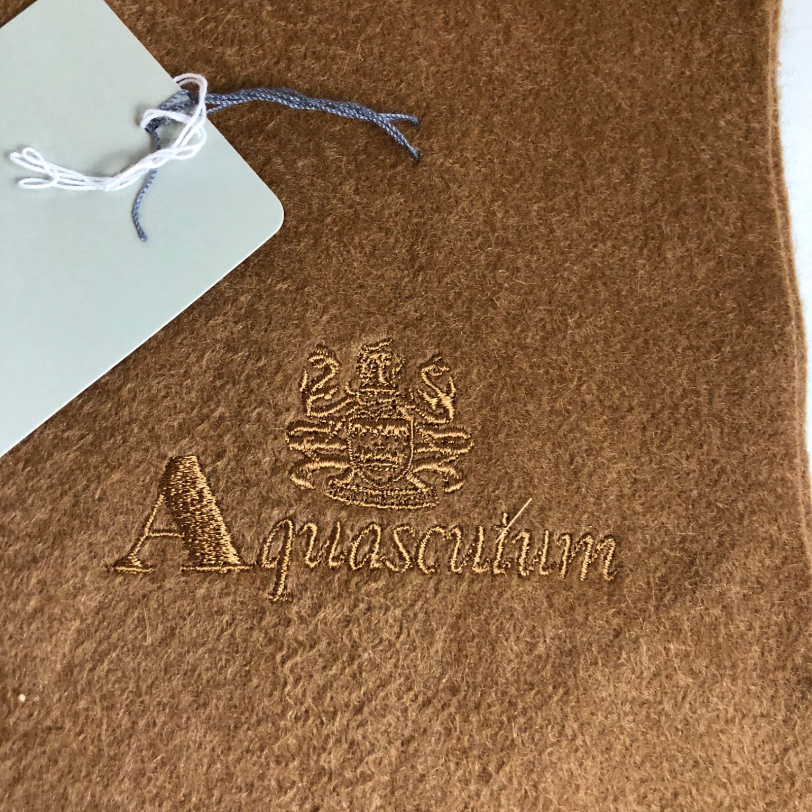 アクアスキュータム Aquascutum カシミヤ100% マフラー☆未使用☆ …e.s