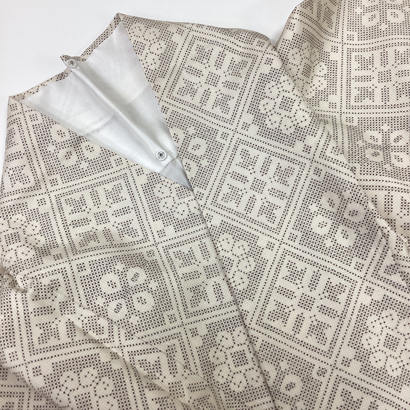 袷　紬　正絹 新品未使用 袷着物 大島紬 正絹R67 - メルカリ