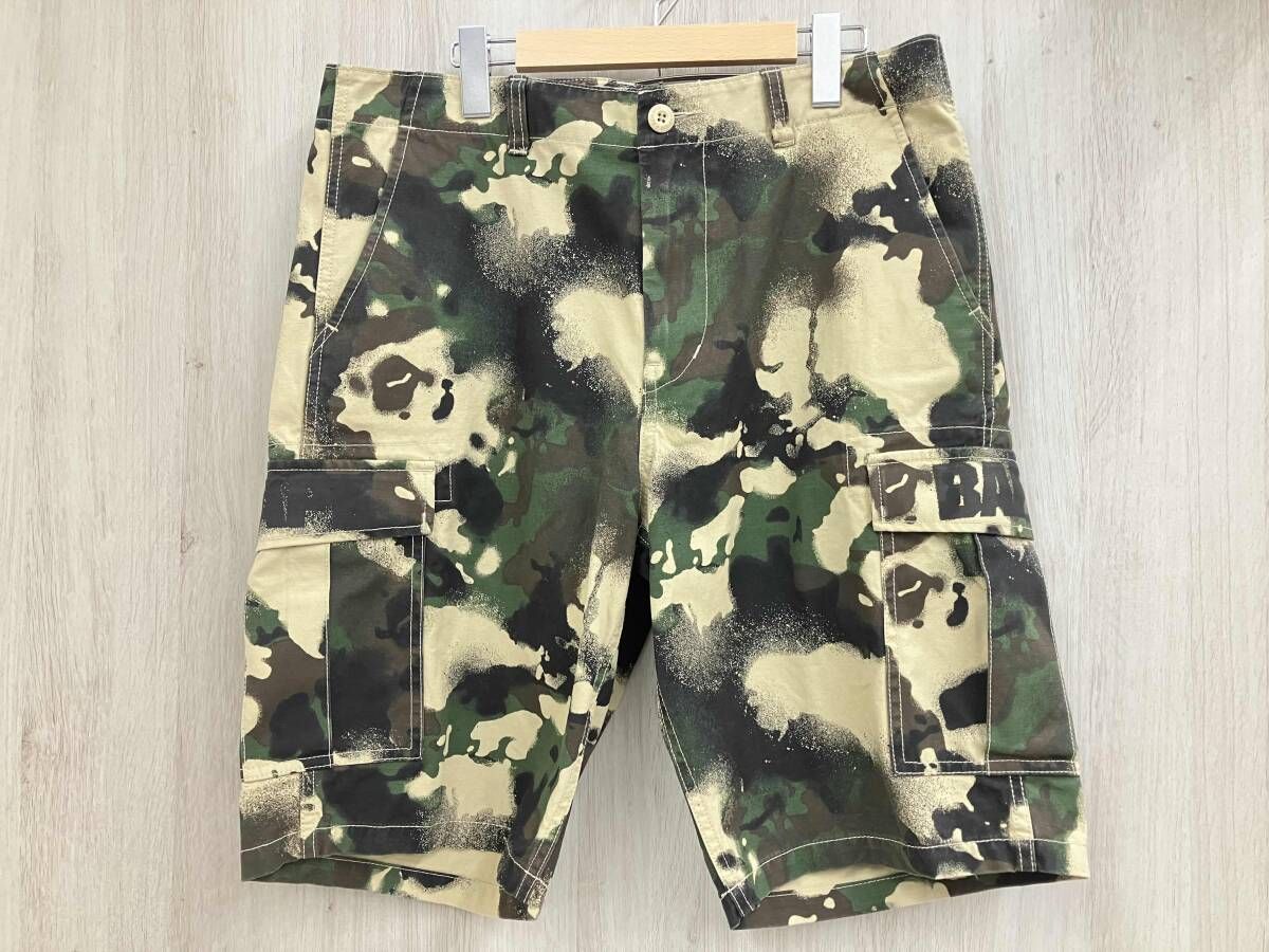 A BATHING APE 綿 ハーフパンツ サイズ L
