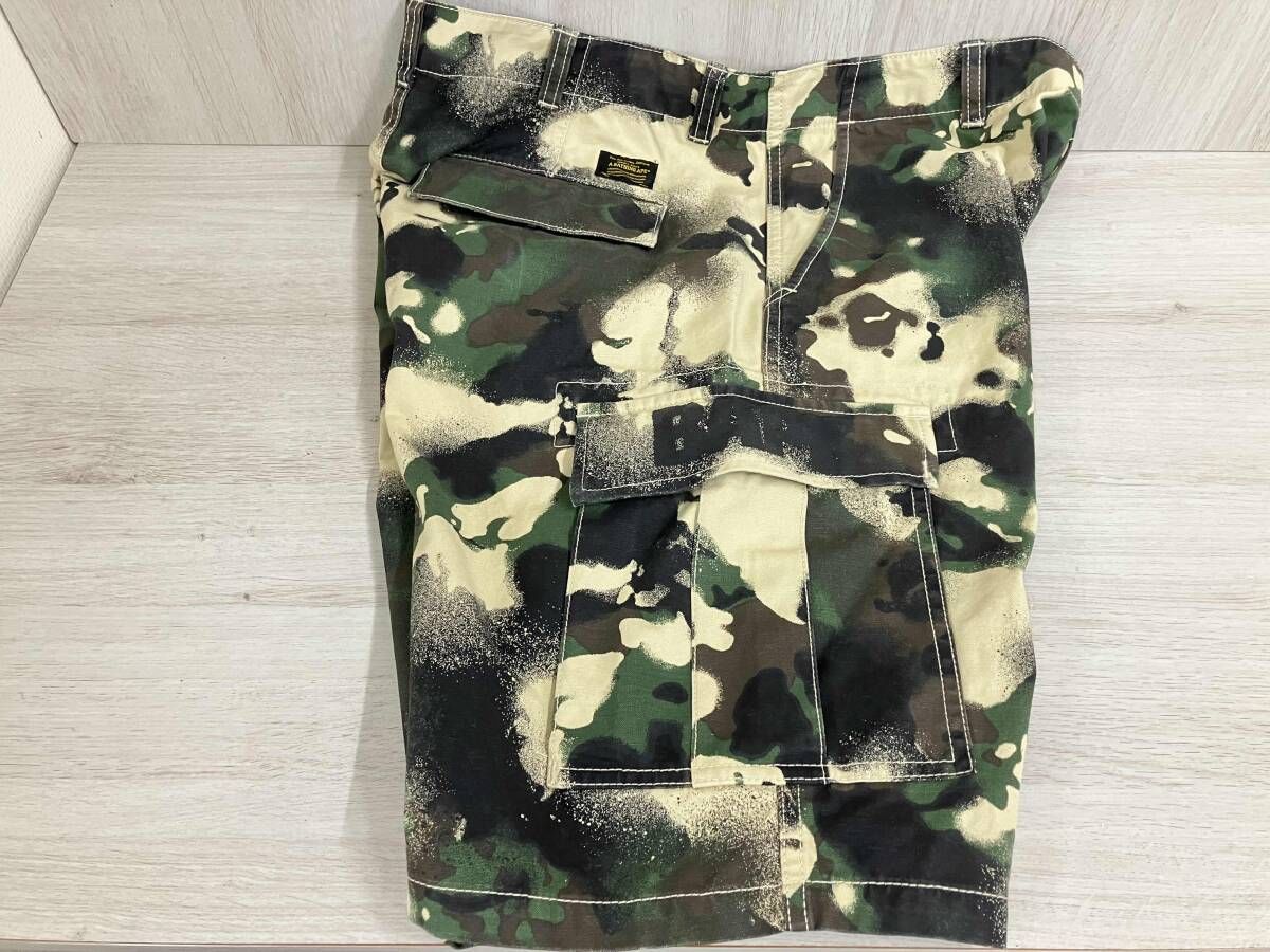 a bathing ape ハーフパンツ A BATHING APE 綿100% ハーフパンツ 001SPL301003M 2024 サイズ L ape