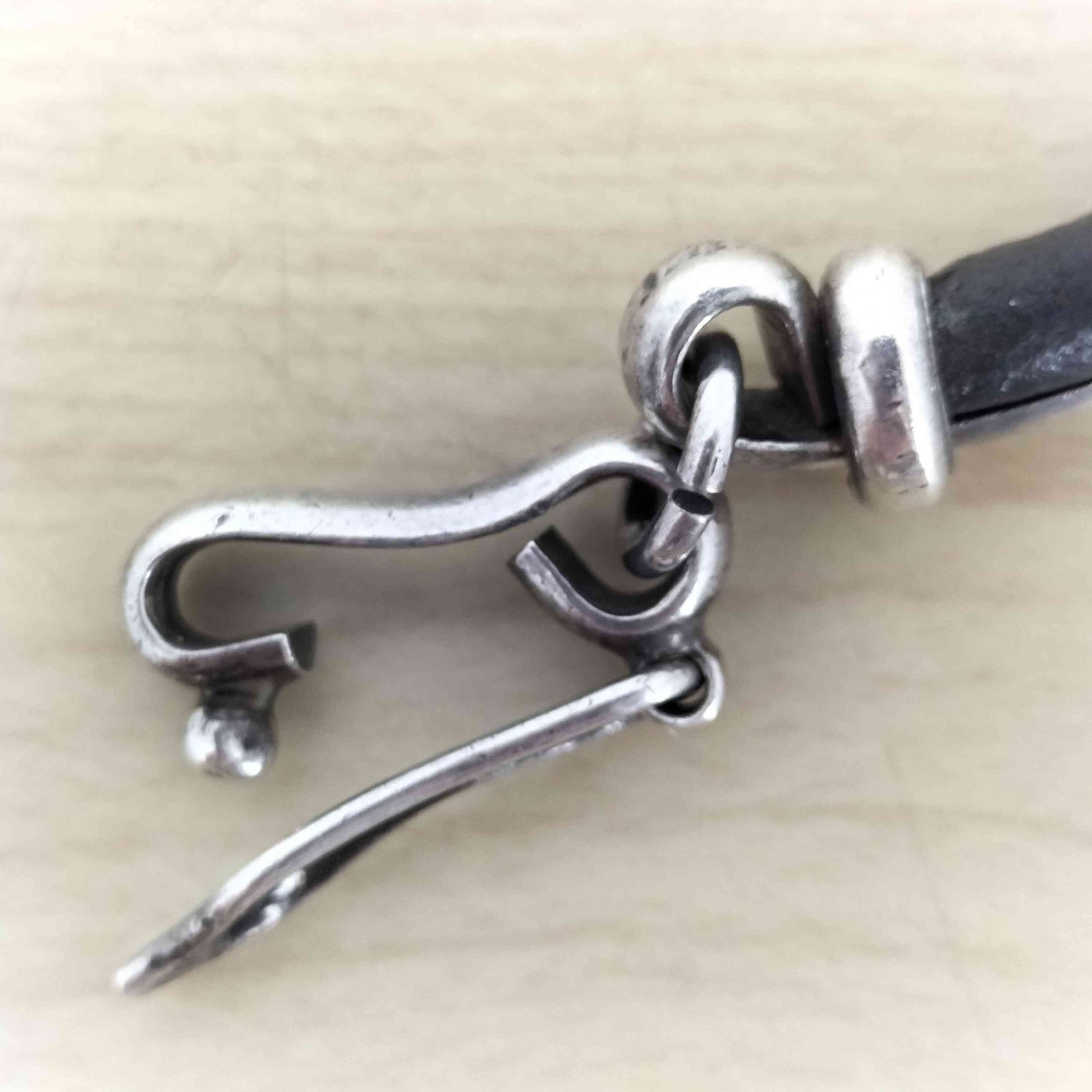 メキシコ Silver925 ブレスレット メキシカンシルバー Mexican Silver MEXICO 925 刻印 レザー コンビ