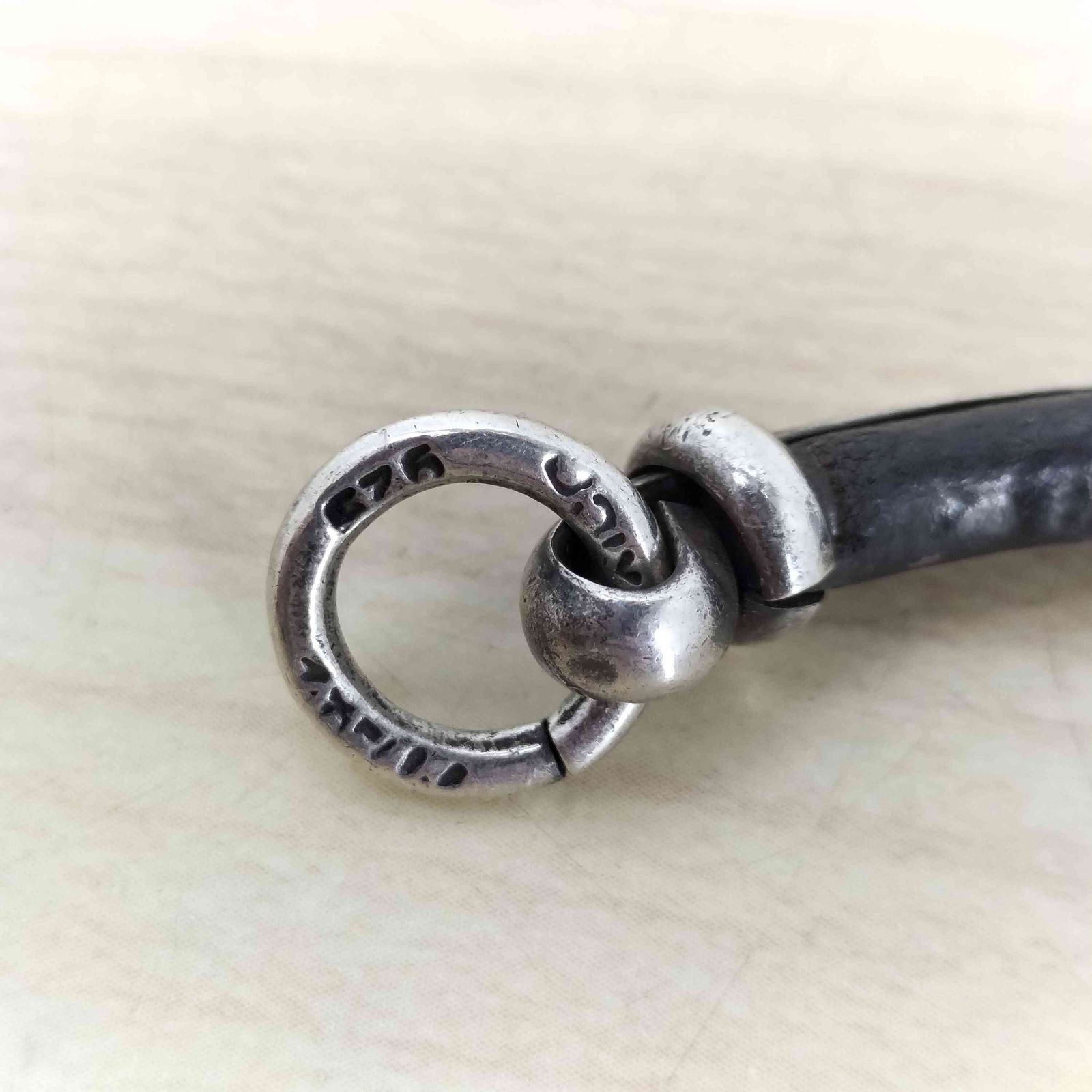 メキシカンシルバー Mexican Silver MEXICO 925 刻印 レザー コンビ