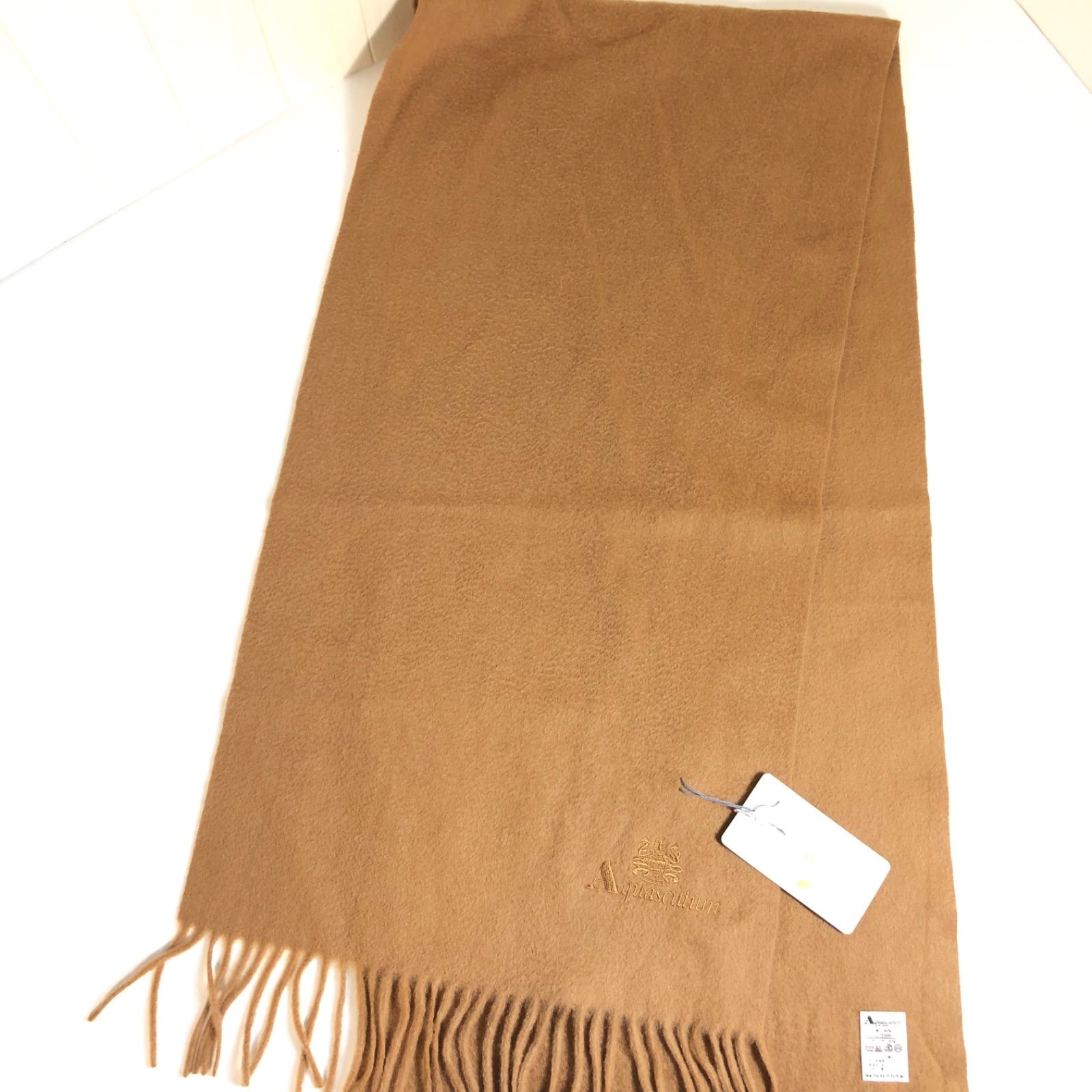 アクアスキュータム Aquascutum カシミヤ100% マフラー☆未使用☆ …e.s