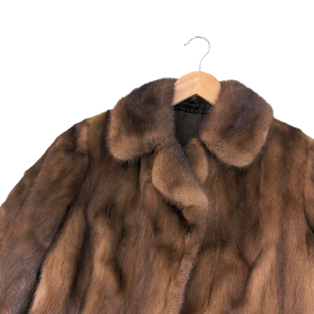 デミバフミンク ファーコート ミンクコート リアルファー 貂 本毛皮