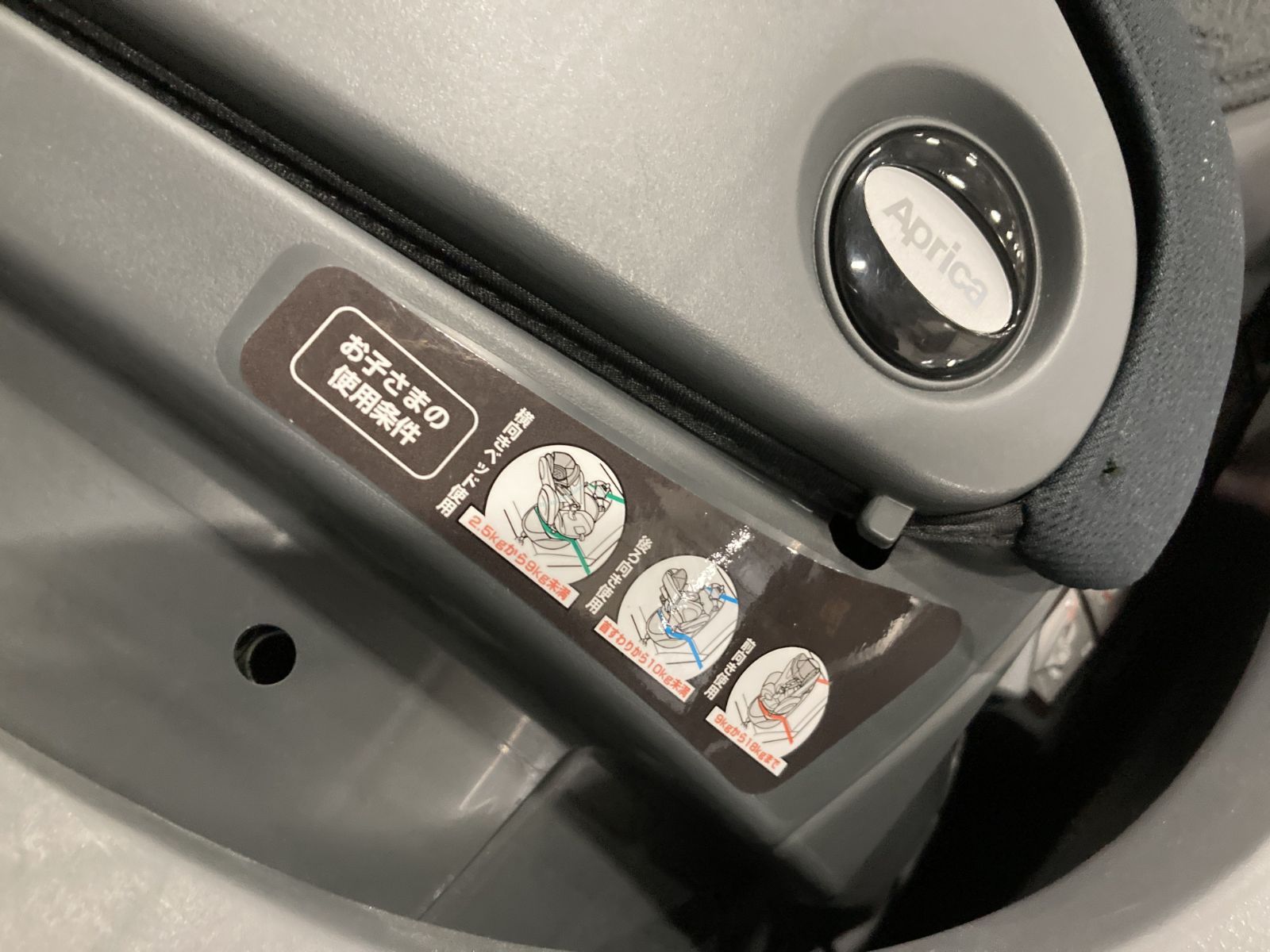 Aprica フライディア ラクート 回転式 チャイルドシート 付属品あり