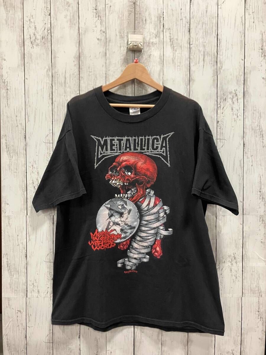delta デルタ メタリカ 2004年 00 s PUSHEAD パスヘッド バンドTシャツ XL 肩日焼け コピーライト有り