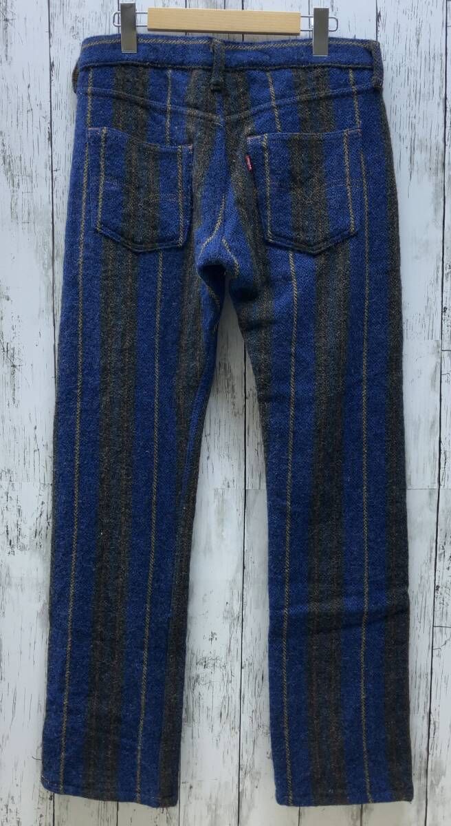 JUNYA × Levis ジュンヤワタナベ リーバイス ウールパンツ WG-P 06 ブルー系 ストライプ柄 マルチ メンズ M