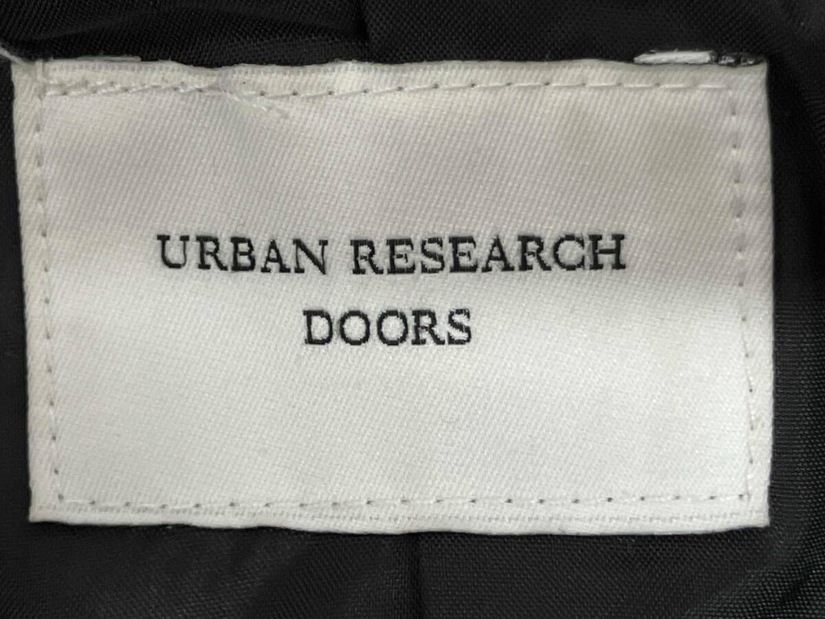 URBAN RESEARCH DOORS／ピーコート／ニットメルトンカバーオールジャケット／ブラック／サイズM