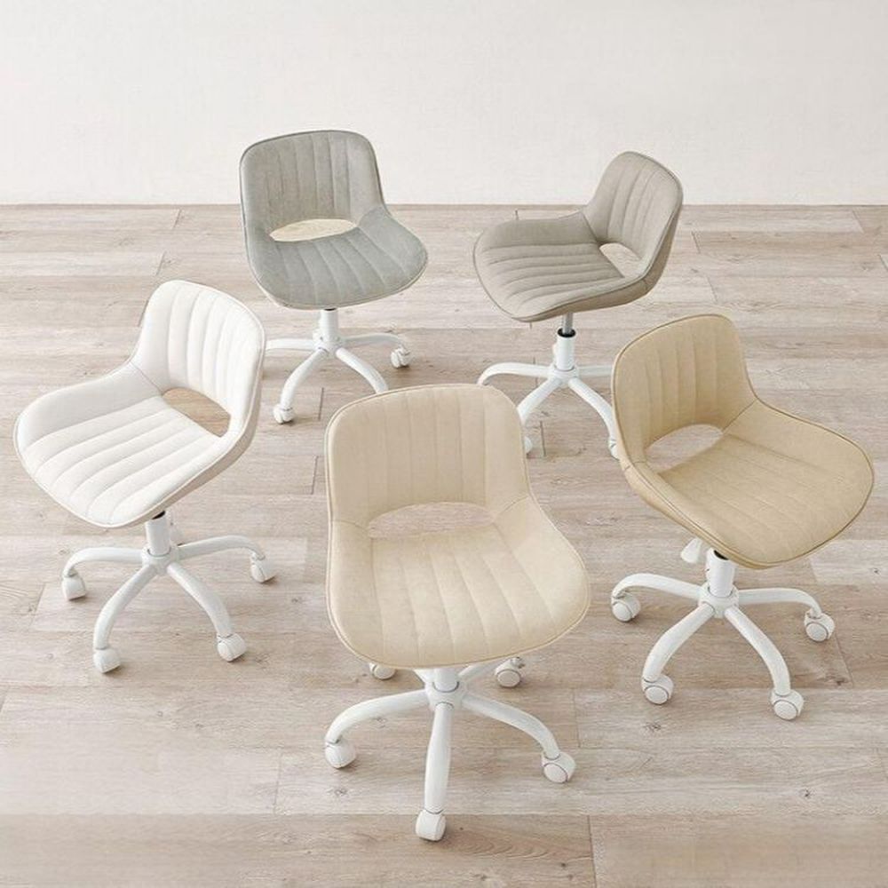 チェア 座高39-47 cm デスクチェア 椅子 くすみ 座高低め オフィスチェア 学習チェア ワークチェア 貝殻フォルム シンプル おしゃれ かわいい キュート リビング 書斎 子供部屋 ワンルーム 1人暮らし