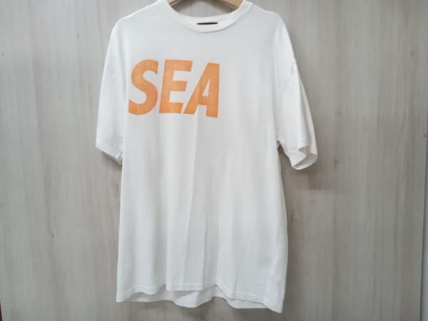 WIND AND SEA ウィンダンシー ホワイト サイズL 半袖Tシャツ WDS-O-SIG