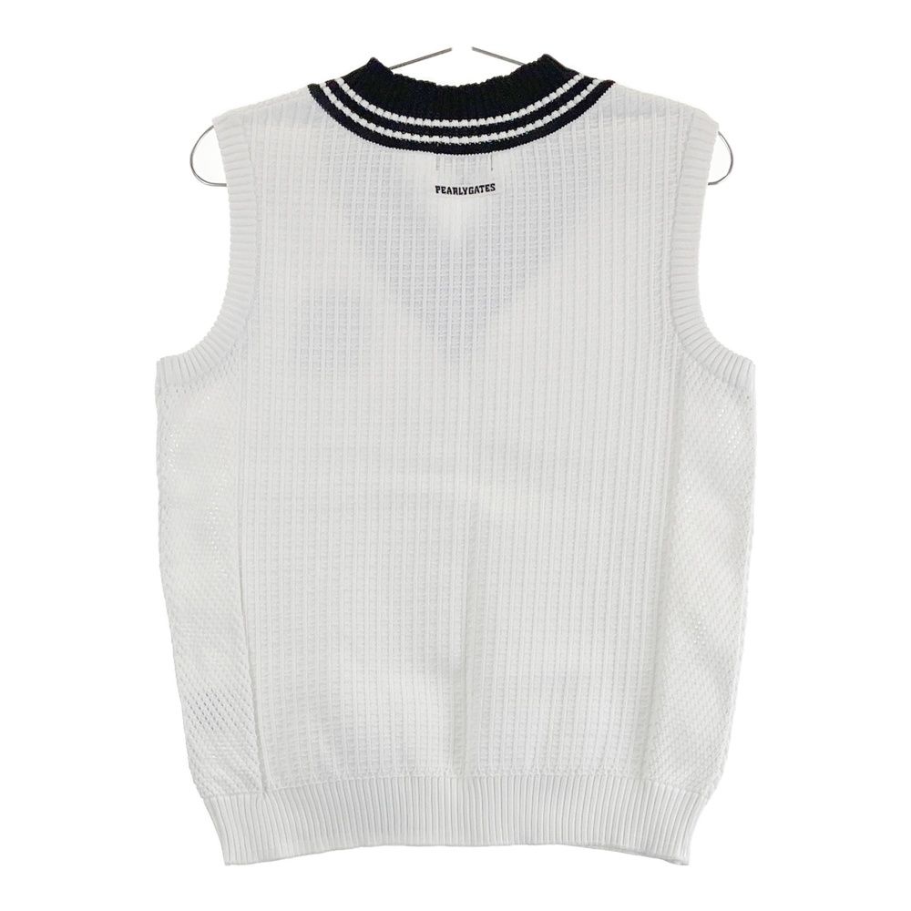 サイズ：1 PEARLY GATES パーリーゲイツ ニットベスト ホワイト系